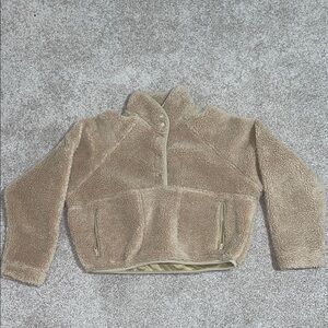 Cozy Tan Cropped Jacket